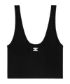 Celine Triomphe Bra In Athletic Cotton In Black