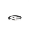 Celine Céline Triomphe Bracelet Leather In Black