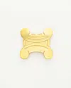 Celine Céline Triomphe Brooch In Gold