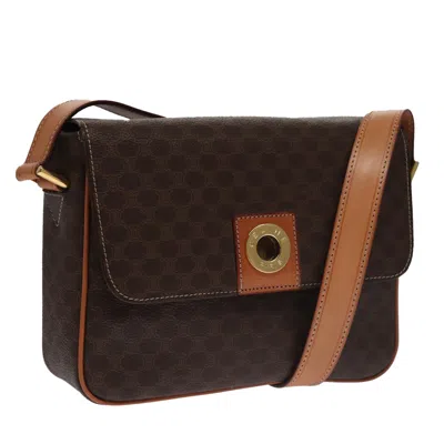Pre-owned Celine Céline Triomphe Brown Canvas Shoulder Bag ()