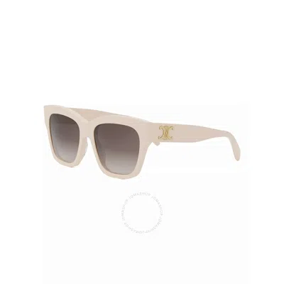 CELINE CELINE TRIOMPHE BROWN GRADIENT BUTTERFLY LADIES SUNGLASSES CL40253F 25F 55