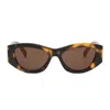 Celine Triomphe Brown Gradient Irregular Ladies Sunglasses Cl40308u 53e 55