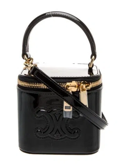 Pre-owned Celine Triomphe Bucket Bag 2024 In Black