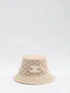 Celine Triomphe Bucket Hat In Neutral