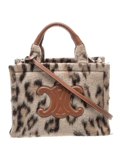 Pre-owned Celine Triomphe Cabas Thais Small 2023 In Neutral