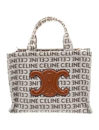 Pre-owned Celine Triomphe Cabas Thais Small In Multi