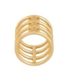 Celine Triomphe Cage Ring In Yellow