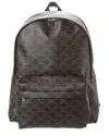 Celine Triomphe Canvas & Leather Backpack In Black