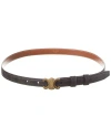 Celine Triomphe Coated Canvas Belt In Brown