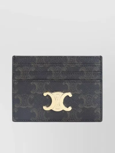 Celine Triomphe Canvas Compact Card Holder