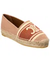 Celine Triomphe Canvas Espadrille In Brown