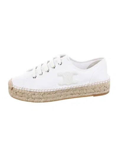 Pre-owned Celine Triomphe Canvas Espadrilles In Multicolor