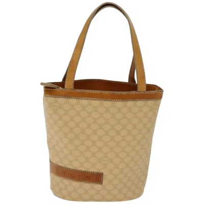 Pre-owned Celine Triomphe Canvas Handbag () In Beige