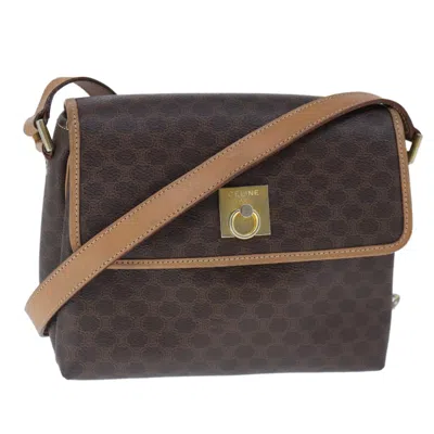 Pre-owned Celine Triomphe Canvas Shoulder Bag () In Brown