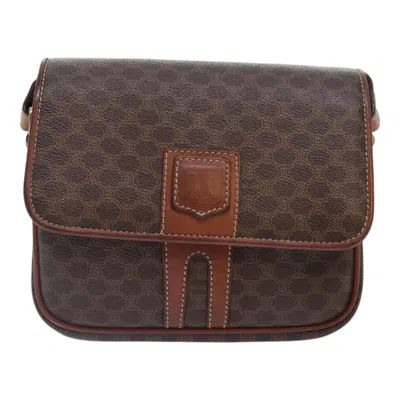 Pre-owned Celine Triomphe Canvas Shoulder Bag () In Brown