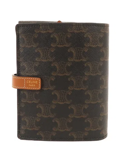Pre-owned Celine Triomphe Canvas Travel Kit In Brown