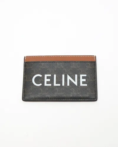 Celine Triomphe Canvas Wallet