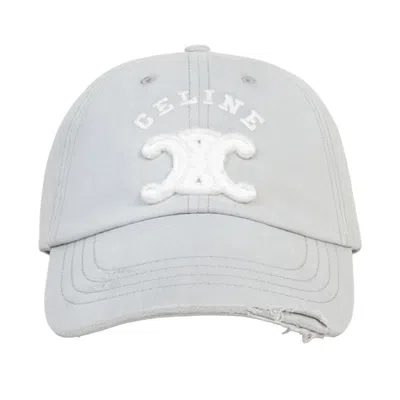 Pre-owned Celine Triomphe Cap 'faded Grey' | Men's Size Onesize