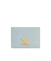 Celine Triomphe Card Bag In Green