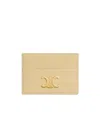 Celine Triomphe Card Bag In Nude