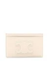 Celine Triomphe Card Case (authentic Pre-loved) In Neutral