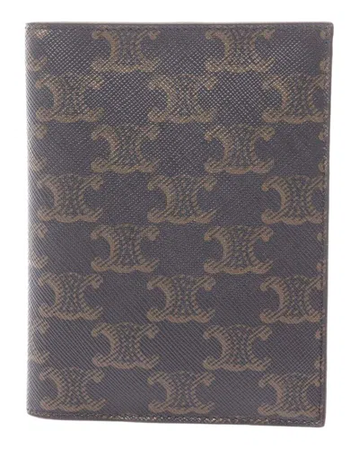 Pre-owned Celine Triomphe Card Case Pvc (authentic Pre-loved)