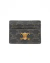 Celine Céline Triomphe Card Holder In Black