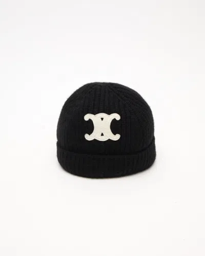 Celine Triomphe Cashmere Beanie