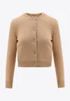 Celine Triomphe Cashmere Cropped Cardigan