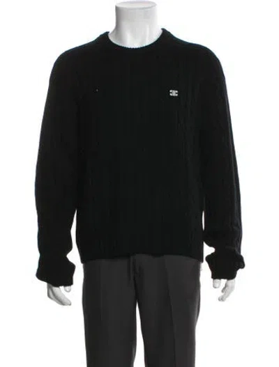 Pre-owned Celine Triomphe Cashmere Pullover W/ Tags In Black