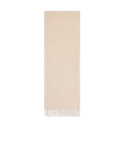 Celine Triomphe Cashmere Scarf In Nude