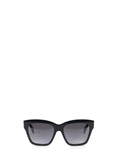 Celine Triomphe Cat-eye Sunglasses In Black