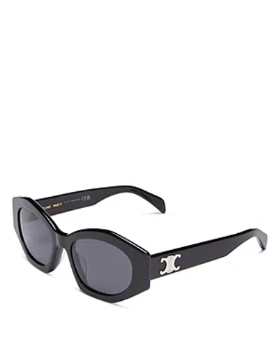 CELINE TRIOMPHE CAT EYE SUNGLASSES, 55MM