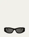 Celine Triomphe Cat-eye Sunglasses In Black