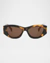 Celine Triomphe Cat-eye Sunglasses In Blndhavbrn