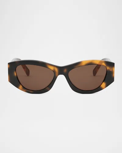 Celine Triomphe Cat-eye Sunglasses In Blndhavbrn