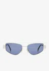 Celine Triomphe Cat-eye Sunglasses In Blue