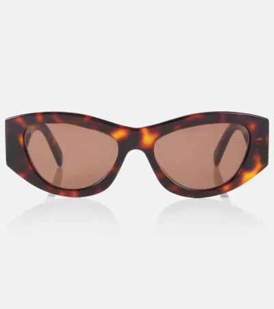 Celine Triomphe Cat-eye Sunglasses In Brown