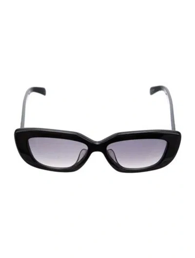 Pre-owned Celine Triomphe Cat-eye Sunglasses In Black