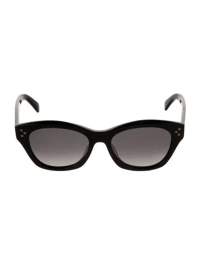 Pre-owned Celine Triomphe Cat-eye Sunglasses In Black