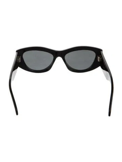 Pre-owned Celine Triomphe Cat-eye Sunglasses In Black