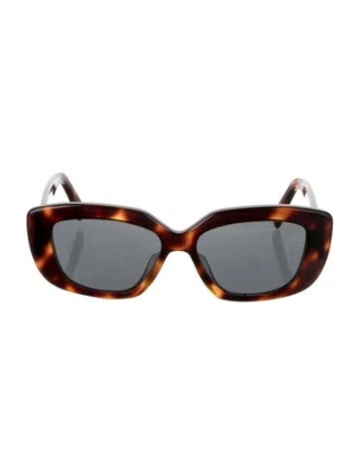 Pre-owned Celine Triomphe Cat-eye Sunglasses In Brown