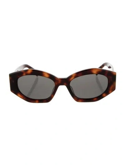 Pre-owned Celine Triomphe Cat-eye Sunglasses In Brown