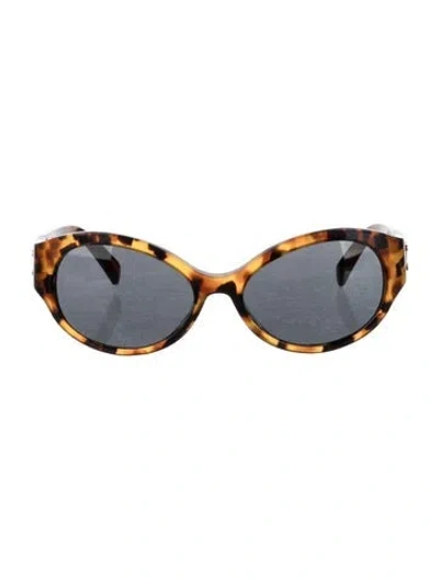 Pre-owned Celine Triomphe Cat-eye Sunglasses In Brown