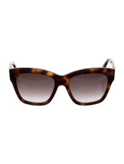 Pre-owned Celine Triomphe Cat-eye Sunglasses In Brown