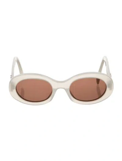 Pre-owned Celine Triomphe Cat-eye Sunglasses In Neutral