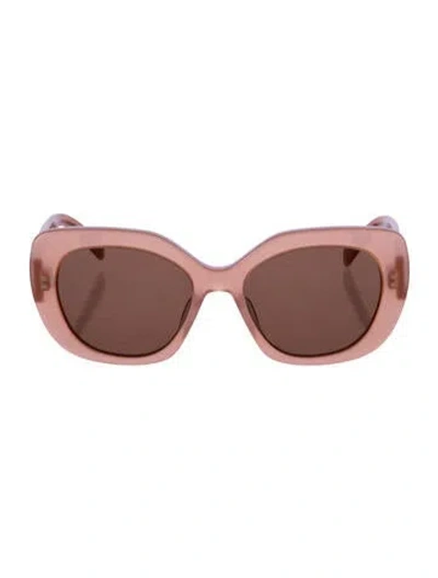 Pre-owned Celine Triomphe Cat-eye Sunglasses In Neutral