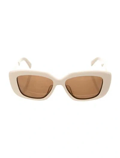 Pre-owned Celine Triomphe Cat-eye Sunglasses In Neutral