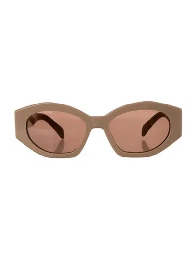 Pre-owned Celine Triomphe Cat-eye Sunglasses In Neutrals