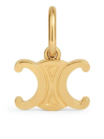 Celine Triomphe  Charms In Gold-finished Brass In Silver